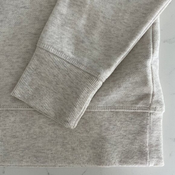 Amazon Essentials Neutral LS Crew Neck Sweatshirt Top w Graphics Heather Cream S - Picture 6 of 10